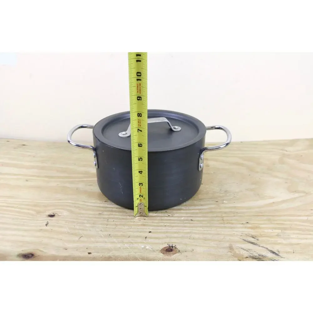 Anolon Professional Meyer 3.5 Quart Gray Hard Anodized Stockpot Pot with Lid USA